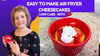 Easy to Make Low Carb Keto Air Fryer Cheesecakes [upl. by Olds]