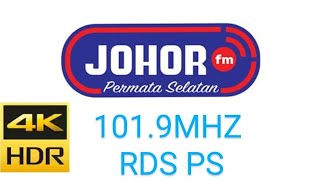 RTM Johor FM 1019MHz Gunung Pulai RDS PS text monitoring [upl. by Tracee924]