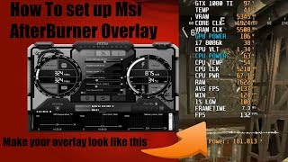 MSI Afterburner  How To Set Up OSD  DETAILED FPS CPU amp GPU USAGE POWER DRAW amp MORE [upl. by Firooc335]