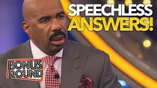 FAMILY FEUD ANSWERS That SHOCKED Steve Harvey amp Left Him SPEECHLESS Bonus Round [upl. by Reagan]