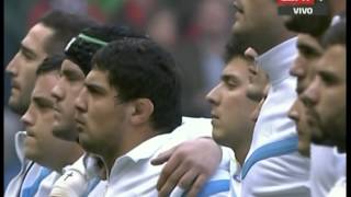 Anthem  Twickenham Stadium  Argentina  Los Pumas  Rugby  Josefina Achaval [upl. by Hseham845]