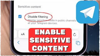 ENABLE Sensitive Content on Telegram 2024 iOS amp Android [upl. by Nalhsa193]