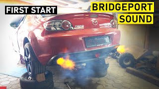 Mazda RX8 First Start bridgeport  Sound [upl. by Nesyrb]