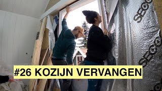 ZELF HET KOZIJN VERVANGEN  KLUSVROUW 26 [upl. by Kyla695]