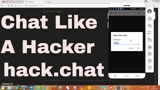 Anonymous Chat  HackChat [upl. by Dihgirb566]