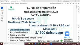 Oferta de curso de nombramiento docente 2024 [upl. by Worra88]