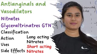 Antianginals and Vasodilators  Nitrates  Glyceraltrinatres GTN  Nitroglycerine  ISMN  ISDN [upl. by Yellah489]