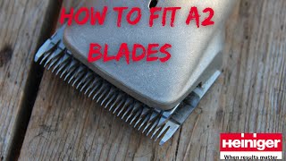 How to fit Heiniger A2 Blades [upl. by Timmie40]