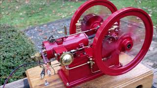 Star Hit amp Miss Gas Engine 14 Scale Model of a 4 HP Original Built By Lee Degood w Debolt Castings [upl. by Akirdna]