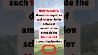 Multiperiod Accounting Invoices Report shorts oraclefusioncloud oracle [upl. by Ellenohs970]