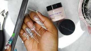 🔴 Watch Me Do Nails LIVE  Satin Nails  LongHairPrettyNails [upl. by Nyladnewg]