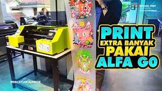 Print Extra Banyak Hasilnya Masih Konsisten dengan Mesin Printer DTF Riecat Alfa GO [upl. by Raynah588]