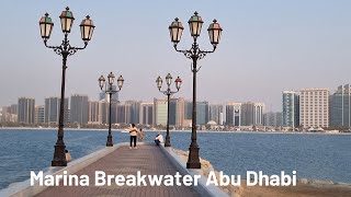 Marina Breakwater Abu Dhabi  Marina Corniche in Summer [upl. by Neveda]