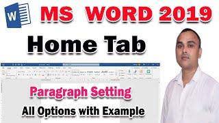 Home Tab Paragraph Setting  Home Tab Tutorial in Hindi [upl. by Lirrad]