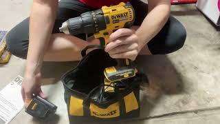 Review of the DEWALT 20V Max Cordless Drill  Driver Kit Compact 12Inch DCD771C2 Dewalt Yellow [upl. by Daffy983]