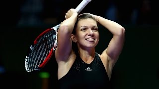 Simona Halep vs Serena Williams  2014 WTA Finals Highlights [upl. by Edrock484]