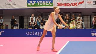 Antonia LottnerGER TorayPPO tennis 2018 915 Q1R court level [upl. by Hodosh]