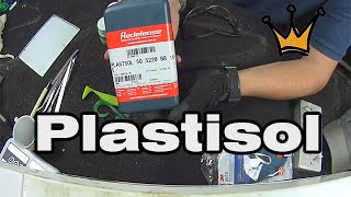 Como fazer Isca Artificial Caseira com Plastisol  Soft Plastic Fishing Lures [upl. by Santoro879]