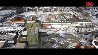 Zernike Campus Groningen in winter snow  drone [upl. by Moyra]