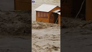 House Floats on Floods Water Shocking Footage Skyweb Video Gallery [upl. by Aneeg]