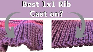 A Better Looking Rib Cast On  EWrap 1x1 Ribbing Cast On for Knitting Machine [upl. by Obie]