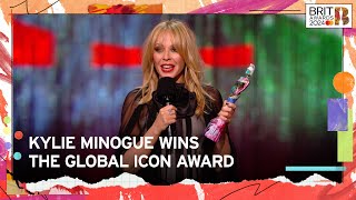 Kylie Minogue Accepts Her Global Icon Award  The BRIT Awards 2024 [upl. by Charmaine358]