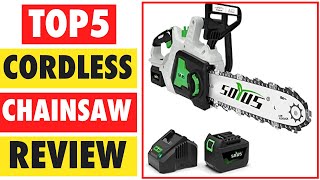 Top 5 Best Cordless Chainsaw In 2024  Cordless Chainsaw With Battery [upl. by Atteiluj]