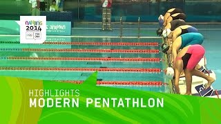 Zhond Xiuting Wins Womens Modern Pentathlon Gold  Highlights  Nanjing 2014 Youth Olympic Games [upl. by Rengia]