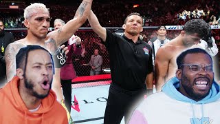 Jawdropping ending UFC 289 Oliveira vs Dariush reaction [upl. by Anaehs380]