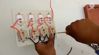 Switch Board Ki Wiring Kaise Kare  How To Fit Switch Board [upl. by Enytsirk]