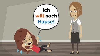 Deutsch lernen  Mia RASTET aus im INTERNAT [upl. by Eleirbag524]