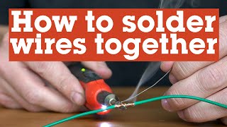 How to solder two wires together  Crutchfield [upl. by Arahat97]