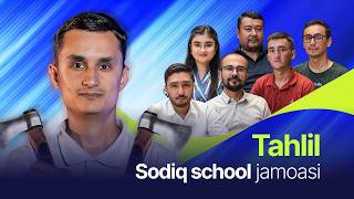 Tahlil Sodiq school jamoasi  Professional liga o‘yini muhokamasi [upl. by Dee]