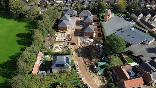 March Cambridgeshire Building Site From a drone [upl. by Trevah]