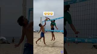 College D1 Athletes vs AVP Pros Pt 3☀️🏐 beachvolleyball volleyball volleyballworld rally [upl. by Ahsinuq]