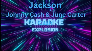 Jackson  Karaoke  Johnny Cash amp June Carter Cash karaoke [upl. by Nilyak]