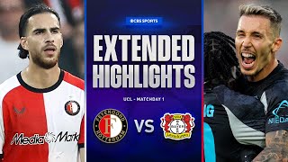 Feyenoord vs Bayer Leverkusen Extended Highlights  UCL League Phase MD 1  CBS Sports Golazo [upl. by Makell]