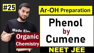 Phenol Preparation By Cumene  Reaction with Mechanism  L25  12th Organic  NEET JEE AIIMS [upl. by Dranik]