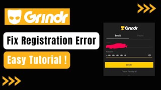 How to Fix Grindr Registration Error [upl. by Melli]