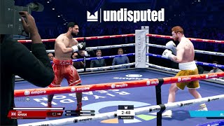 Undisputed  Amir Khan Vs Canelo Alvarez I FULL FIGHT I Undisputed Difficulty PS5 [upl. by Orecic]