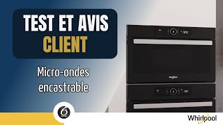 Test et avis client du Microondes encastrable AMW730NB de Whirlpool [upl. by Salot970]