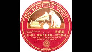 Washboard Rhythm Kings  Sloppy Drunk Blues Frank Benton [upl. by Clyve]