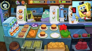 SpongeBob Get Cooking  Krasty Krab  Complete level 54 🍔 [upl. by Stavros319]