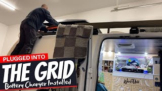 Plugged My Van Into Shore Power For The First TIme  Battery Charger Installed  VAN LIFE VLOG [upl. by Radnaskela816]