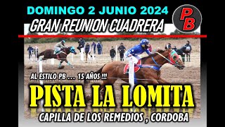 CARRERA PISTA LA LOMITA  CAPILLA DE LOS REMEDIOS CORDOBA 02062024 [upl. by Ykceb496]