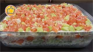 Салат quotСушиquot на Новогодний Стол 2025 или ЛЕНИВЫЕ СУШИ  Salad Sushi [upl. by Ajdan]