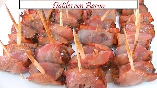 Dátiles con Bacon al horno  Receta de Cocina en Familia [upl. by Ellord]