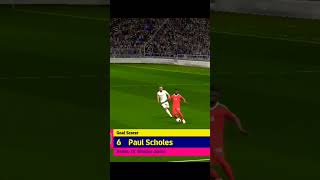 Scholes Ultimate Finish efootball scholes football epicmoment goalofthemonth soccerplayer [upl. by Ecnerrat]