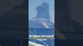 Eruzione epica dello Stromboli del 3 luglio 2019 [upl. by Rissa]