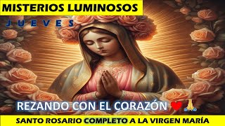 Rosario de hoy jueves 🌟 Santo Rosario Completo✨ Misterios Luminosos🙏❤ [upl. by Herrmann]